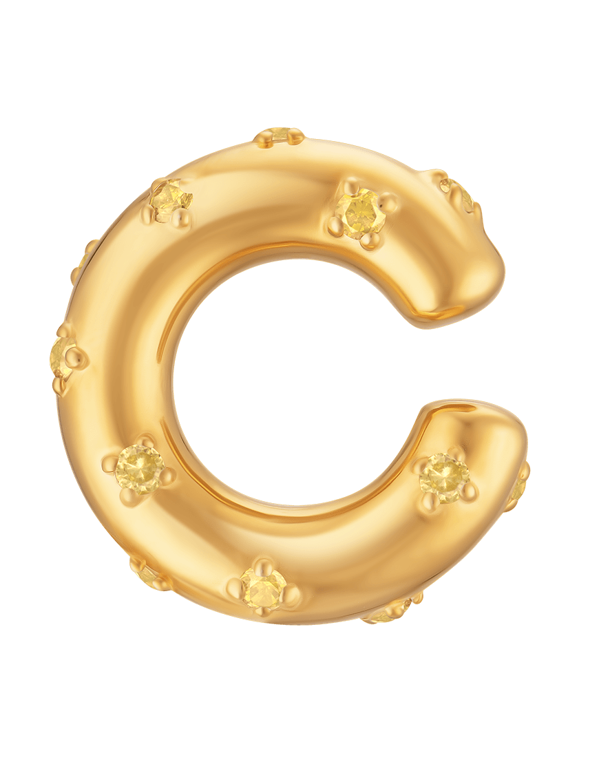 Каф Spark yellow жіночий RIMMART JEWELRY золотий One size