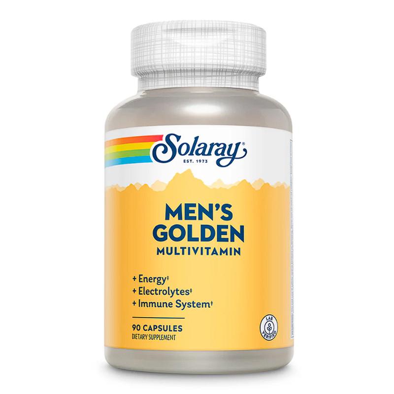 Комплекс вітамінів для чоловіків Solaray Men's Golden Multivitamin 90 капс. (22942-01)