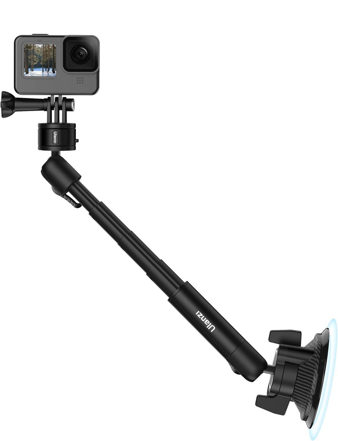 Держатель для телефона в машину Ulanzi ZJ01 на присоске с двумя шаровыми головками Magic Arm 360° Black (Ulanzi ZJ01) Держатель для телефона в машину Ulanzi ZJ01 на присоске с двумя шаровыми головками Magic Arm 360° Black (Ulanzi ZJ01)