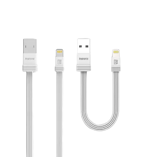 Кабель Remax RC-062i USB Lightning Tengy 1 м/16 см комплект 2 шт. Белый (6954851270140)