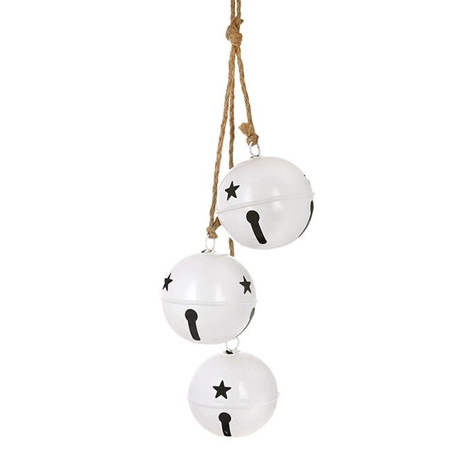 Кулі металеві Christmas bells на підвісі 11 см (11206)