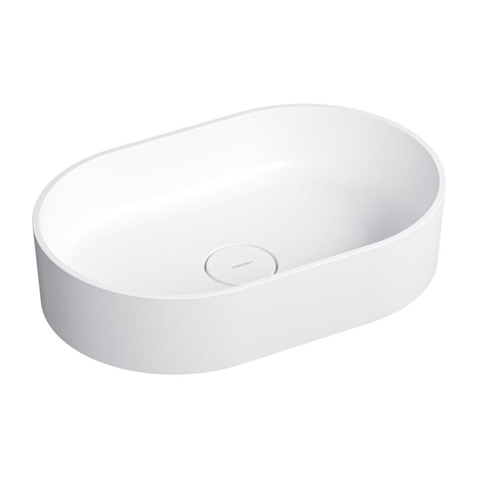Умывальник Omnires Ovo 55x36 см White Matt (OVOUNBM)