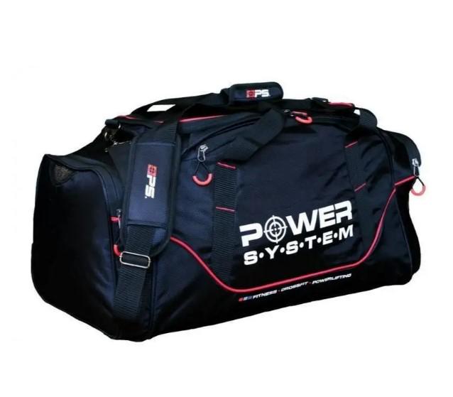 Спортивна сумка Power System PS-7010 Gym Bag Magna 65 л Blak/Red (7010BR-4) - фото 3