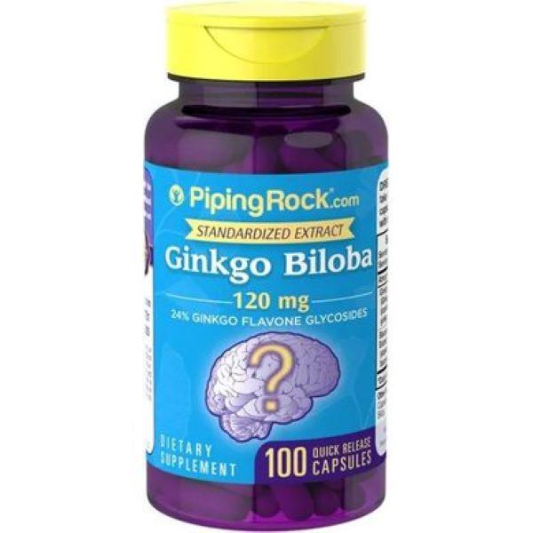 Гинкго билоба Piping Rock Ginkgo Biloba Extract 120 mg Standardized Extract 100 caps Гинкго билоба Piping Rock Ginkgo Biloba Extract 120 mg Standardized Extract 100 caps