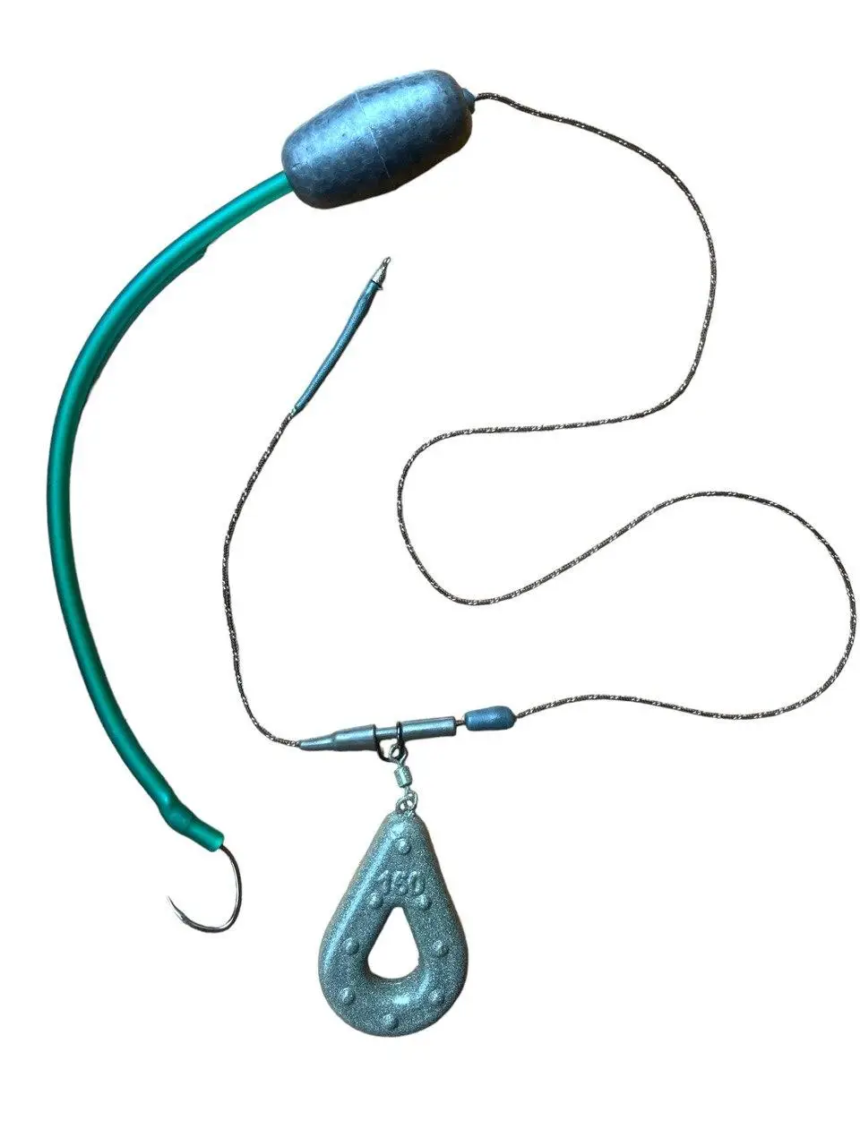 Готовая снасть для ловли сома Gamakatsu №39 с поплавком 1 крючок груз 140 г (2287722959)