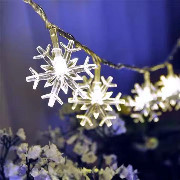 Гірлянда Сніжинки 3 м на батарейках Теплий білий (30365255) - фото 2 Гірлянда Сніжинки 3 м на батарейках Теплий білий (30365255) - фото 2