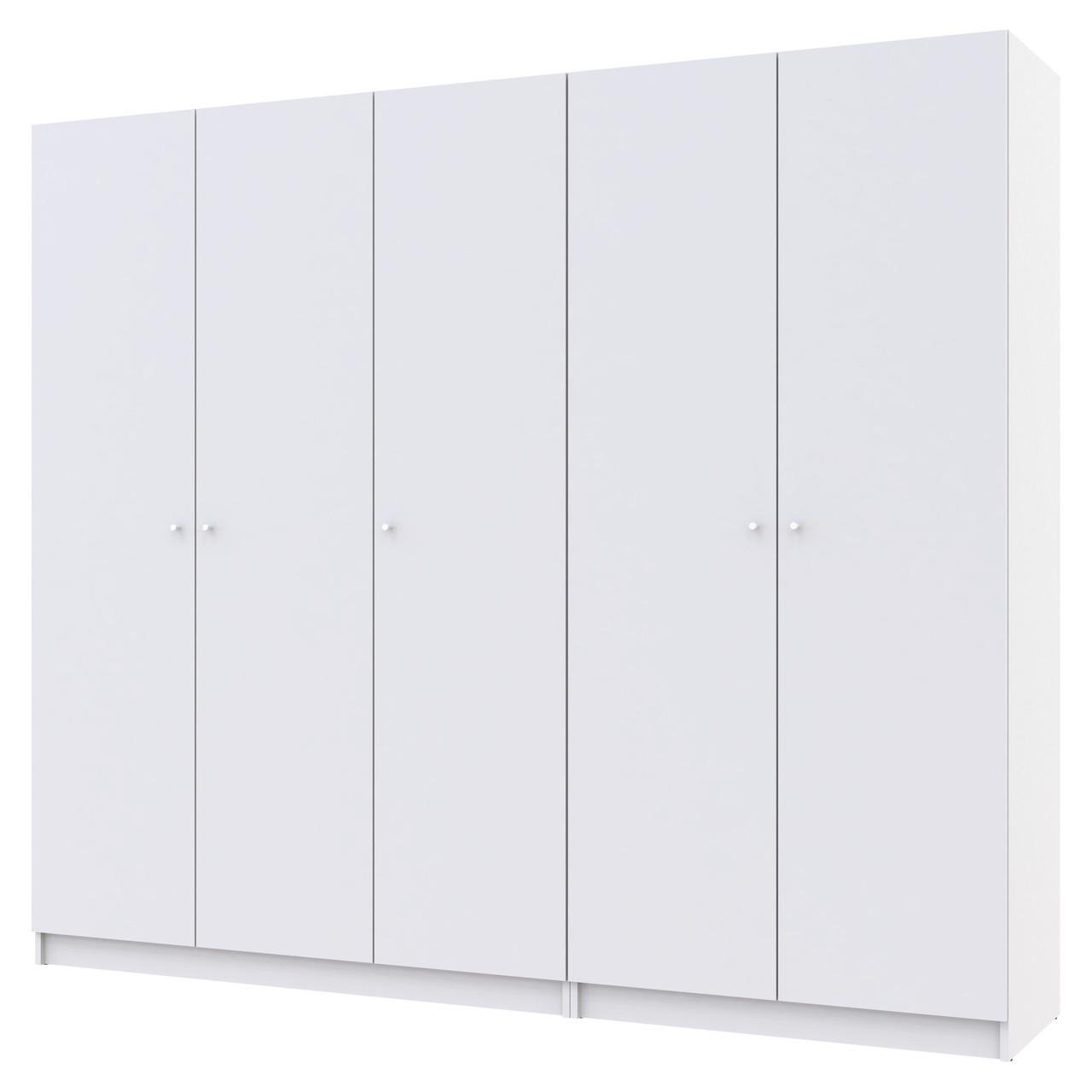 Комплект шкафов для одежды Doros Промо 2 шт. 225х48х204 см Белый (DRS-011211)