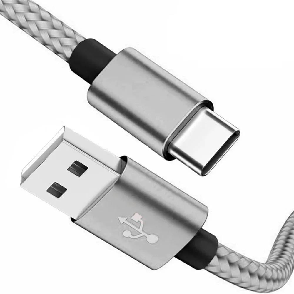 Кабель для заряджання та передачі даних BR10 USB Type-A to USB Type-C USB2.0 1 м (571-2-2222)