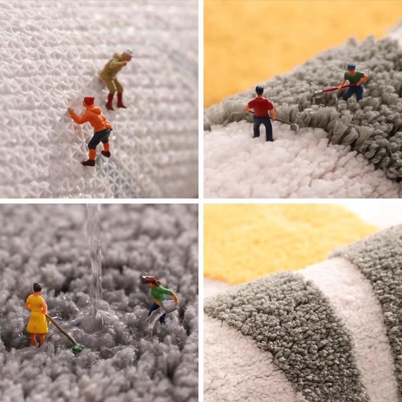 Коврик для ванной комнаты микрофибра атиковзный 50х80 см Цветочный принт (2590505527) - фото 7 Коврик для ванной комнаты микрофибра атиковзный 50х80 см Цветочный принт (2590505527) - фото 7