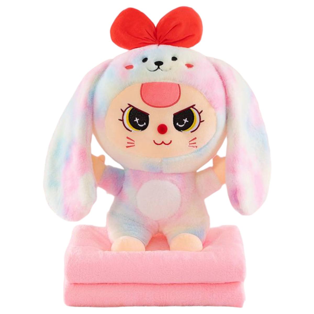 М'яка іграшка Labubu 3в1 з пледом усередині (00000042243_00000019549 )