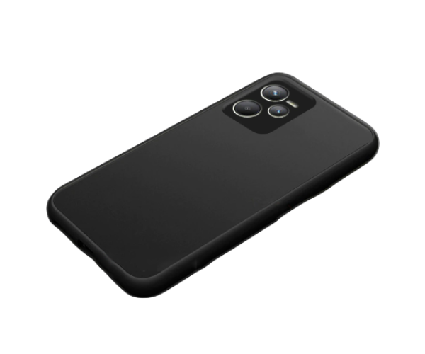 Чехол-накладка TPU Color Matte Case для Realme C35 Чёрный