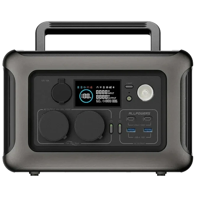 Зарядна станція ALLPOWERS R600 портативна 299 Вт·г 600 Вт (3076638148)
