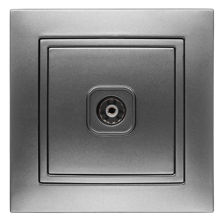 Розетка телевизионная MARSHEL ELEGANT RTL-381 Graffite