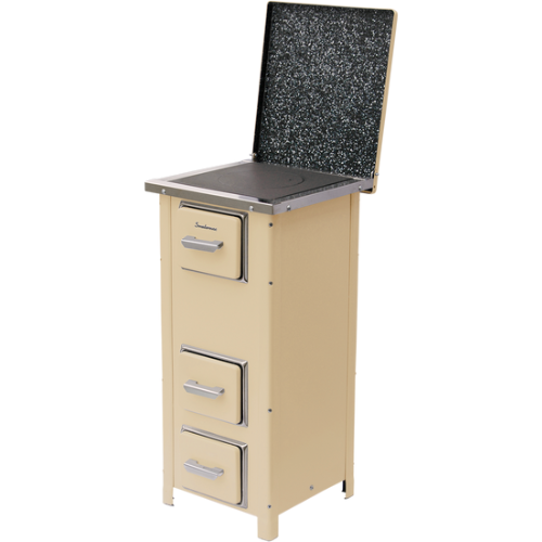 Печь с варочной поверхностью на дровах MBS PG-1 6 кВт Бежевый (CNT00007621)