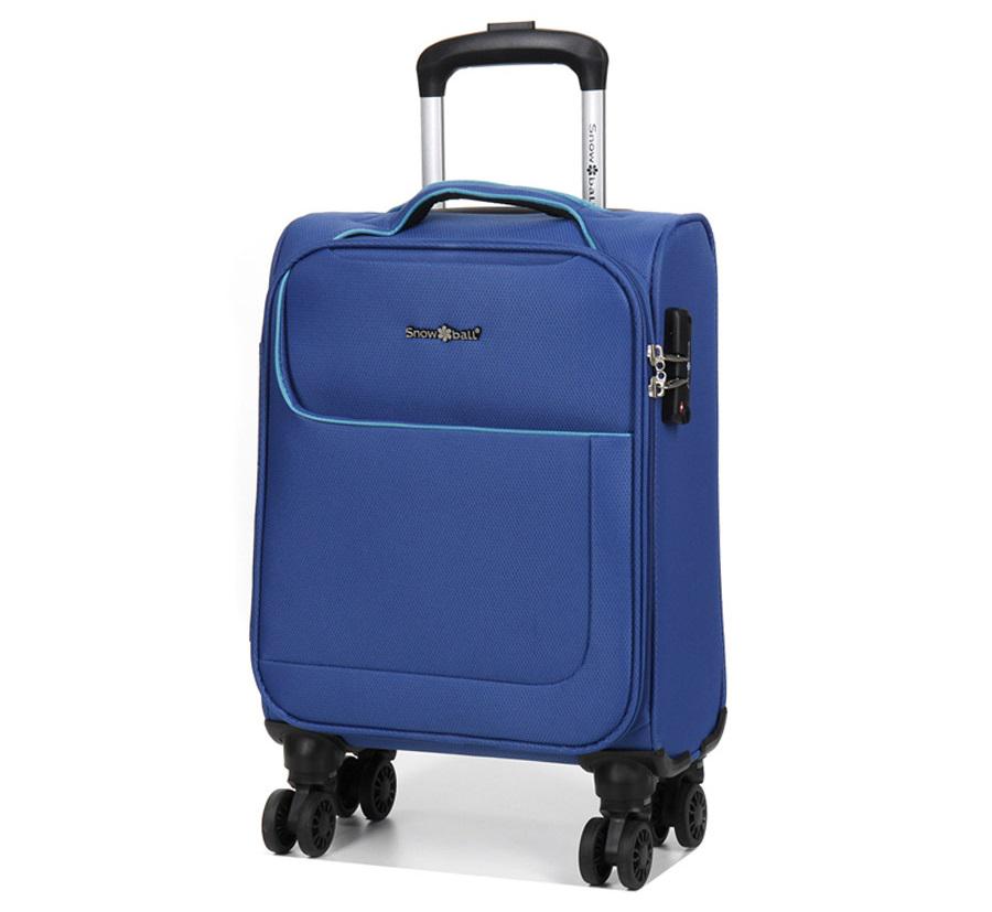 Валіза Snowball 22204 тканинна міні XS 28/7 л 46х33х18 см Синій