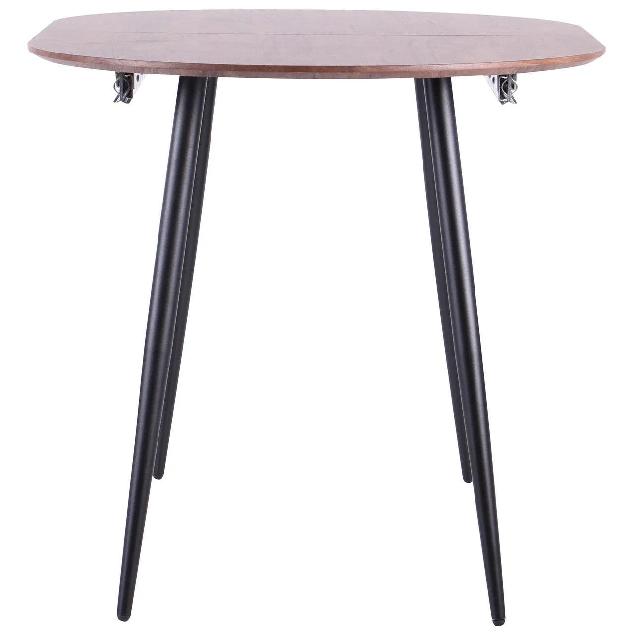 Стіл обідній AMF Holding Nevada 770х1200+400х800 розкладний Чорний/Дуб шервуд - фото 5 Стіл обідній AMF Holding Nevada 770х1200+400х800 розкладний Чорний/Дуб шервуд - фото 5