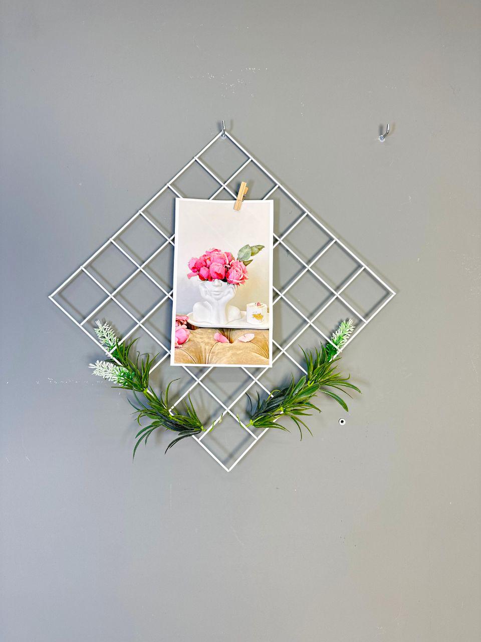 Панель для фото и аксессуаров металлическая 30x30 см Белый (88360м) Панель для фото и аксессуаров металлическая 30x30 см Белый (88360м)