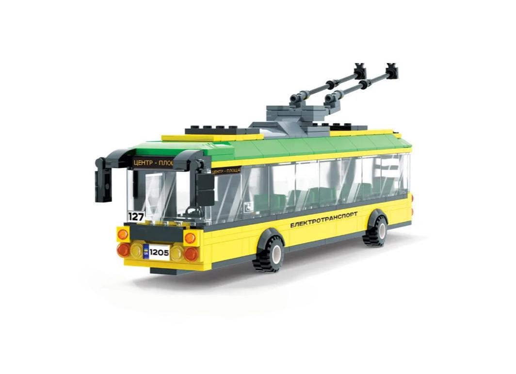 Конструктор iBlock PL-921-379 Тролейбус 281 деталь