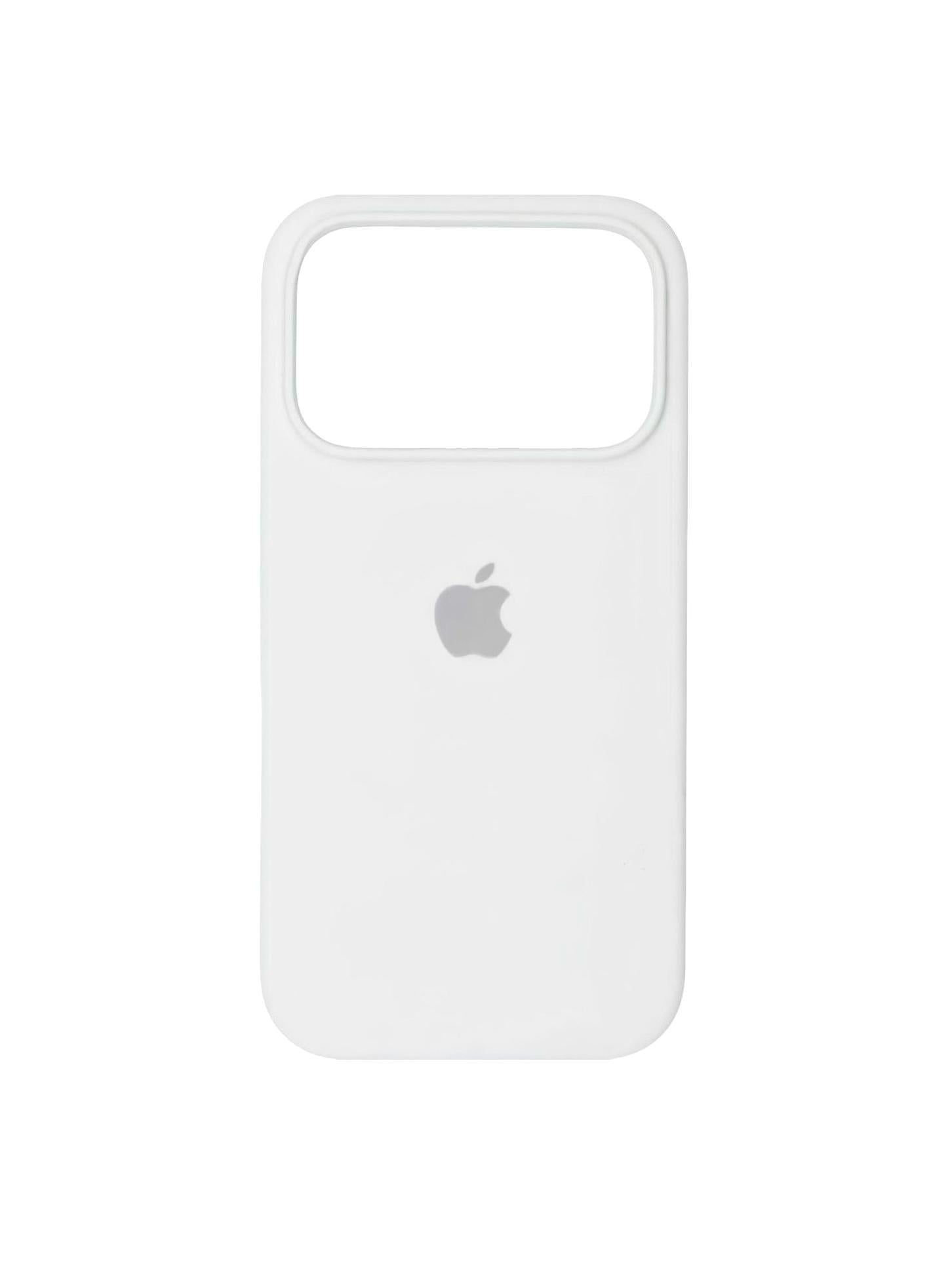 Чехол для iPhone 18 Pro Max силиконовый Soft-touch Silicone Case Full Size (AA) White