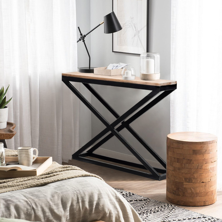 Столик консольный EcoLoft IN-2345 в стиле лофт (25250320) Столик консольный EcoLoft IN-2345 в стиле лофт (25250320)