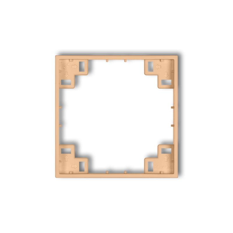 Рамка промежуточная Karlik Mini для розетки выключателя одноместная Peach (45MRP-1)