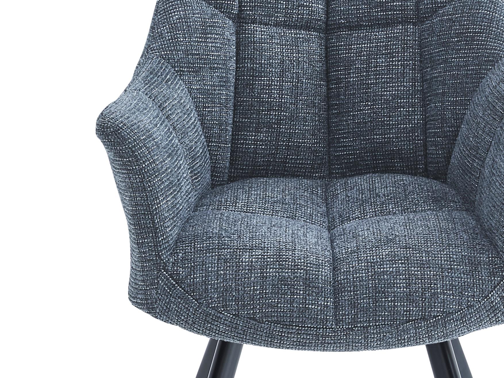 Стул Intarsio STEFAN Черный/Темно-серый - фото 7