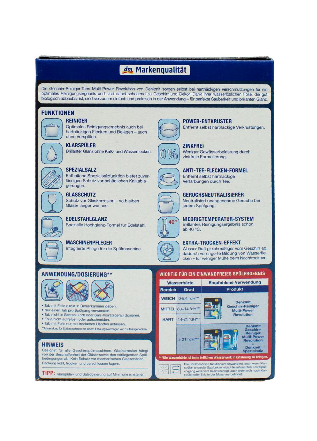 Капсулы для посудомоечной машины Denkmit 40 шт. (НФ-00004795) - фото 3 Капсулы для посудомоечной машины Denkmit 40 шт. (НФ-00004795) - фото 3