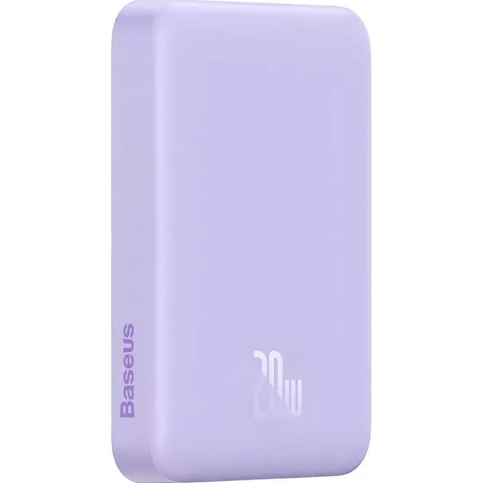 Зовнішній акумулятор Baseus Magnetic Mini Wireless Fast Charge 10000mAh 20W Purple (PPCX110105) - фото 2