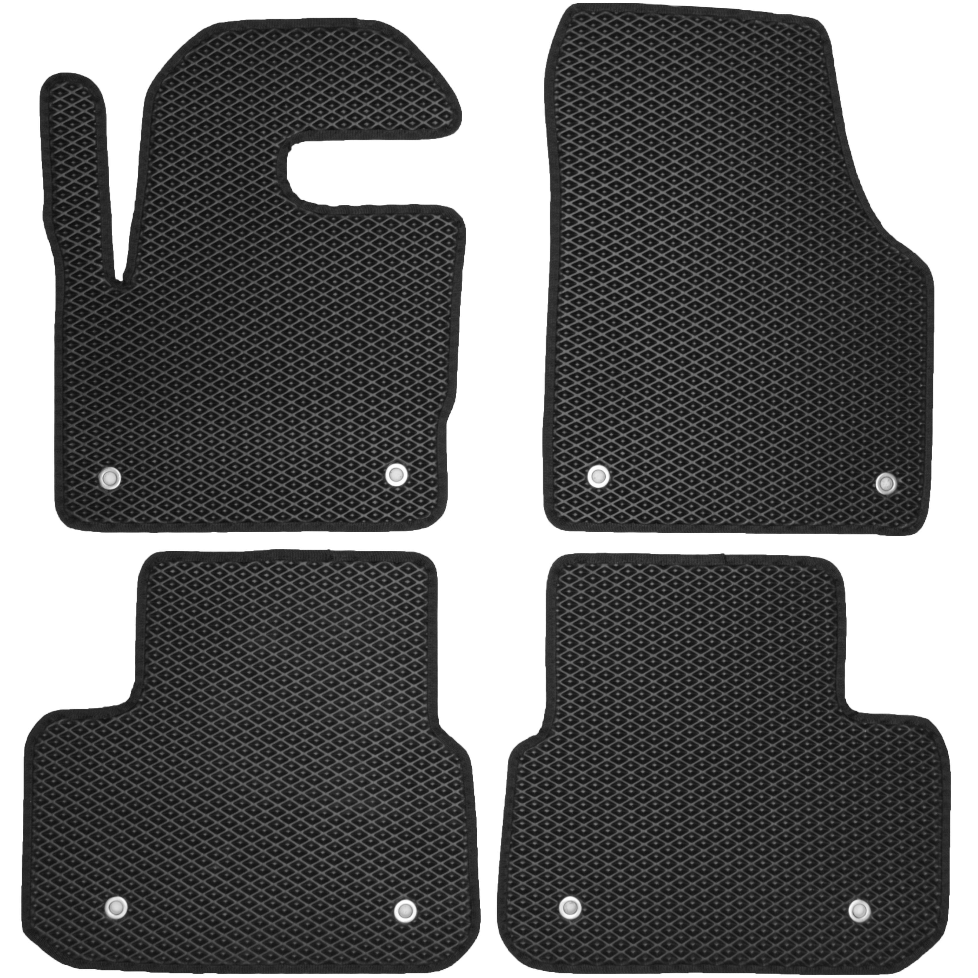 Коврики в салон Kinetic для Land Rover Discovery Sport 2014-2019 EVA-полимерные Черный (150231)