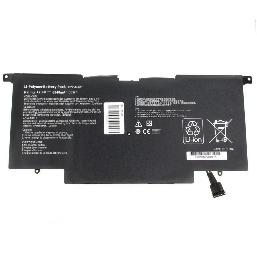 Аккумулятор для ноутбука Asus Zenbook UX31A 6840 mAh 7,4V (136551)
