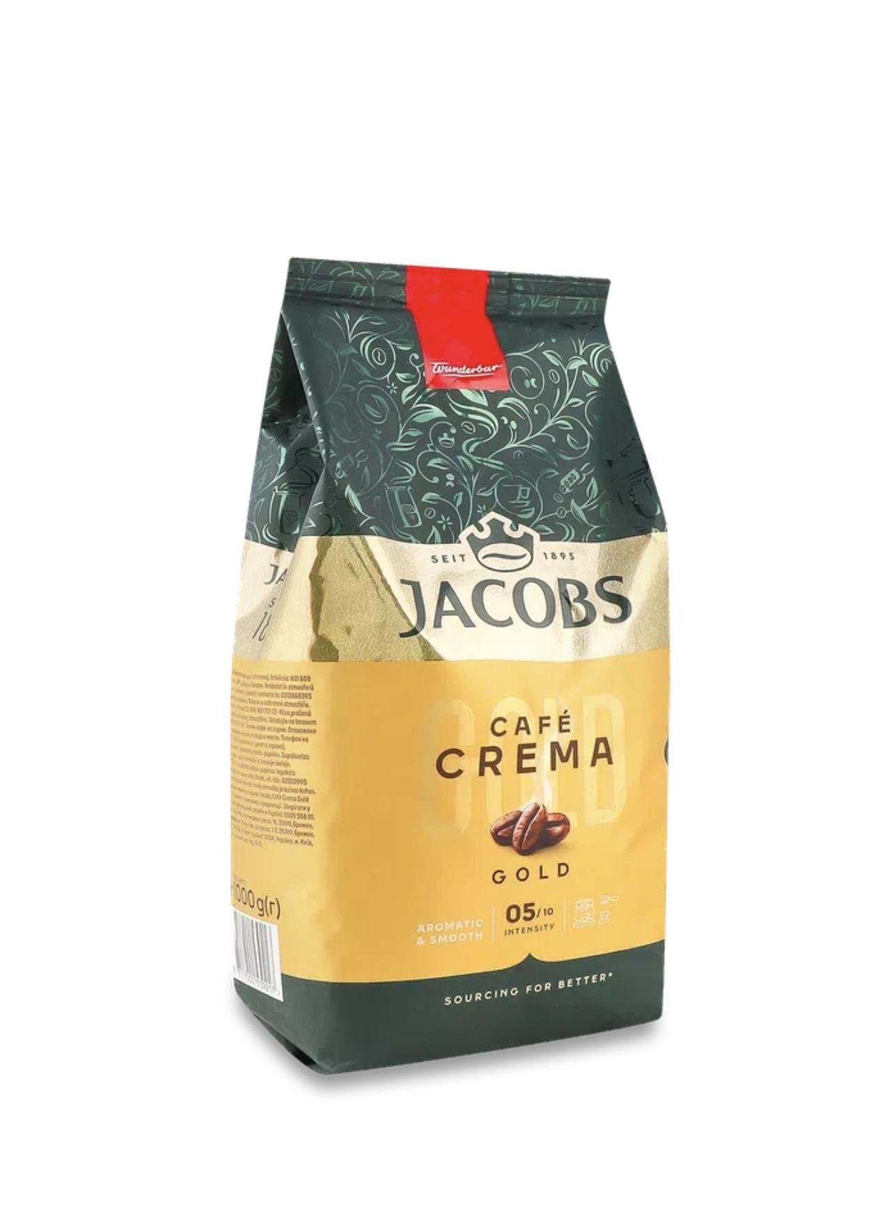 Кофе в зернах Jacobs Crema Gold 1 кг