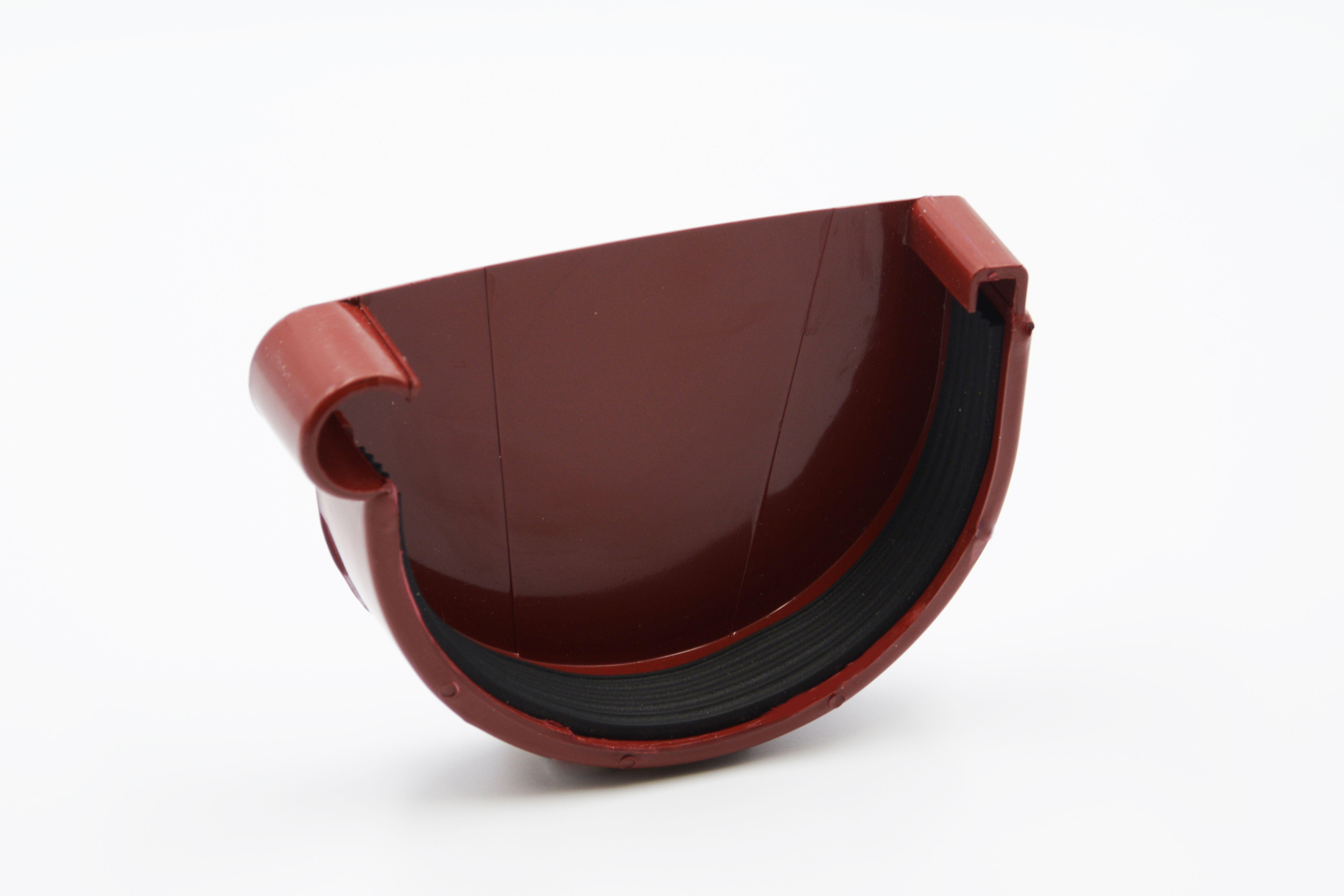 Заглушка ринви RAINWAY D 90 мм ліва Червоний RAL 3004 (10.090.05.004.RW) - фото 1 Заглушка ринви RAINWAY D 90 мм ліва Червоний RAL 3004 (10.090.05.004.RW) - фото 1