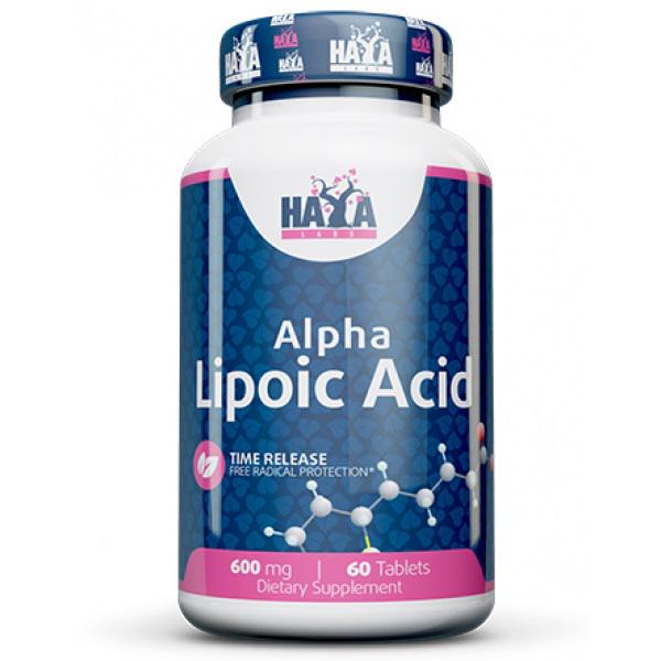 Альфа-липоевая кислота Haya Labs Alpha Lipoic Acid Time Release 600 mg 60 таблеток (000019536)