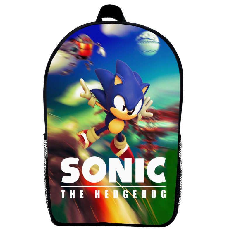 Школьный рюкзак детский Sonic 02 29х21х9 см 5 л Черный (2249949895)
