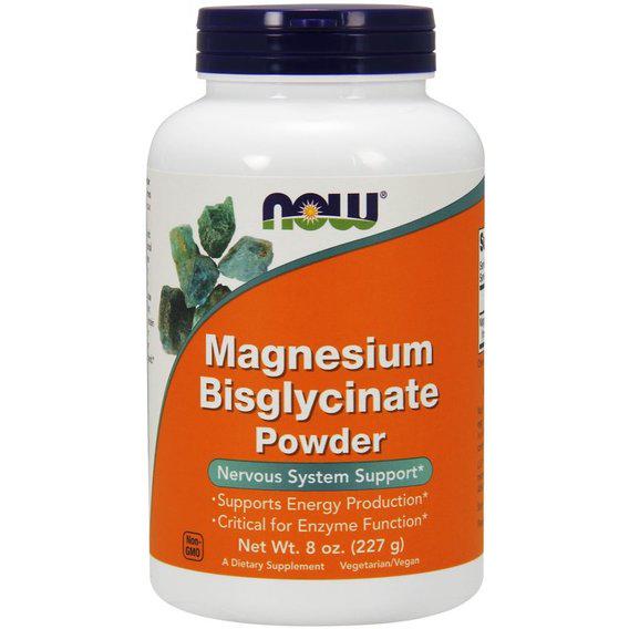 Микроэлемент Магний NOW Foods Magnesium Bisglycinate Powder 227 г 91 порция Pure