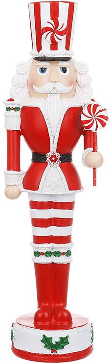 Фігура декоративна Лускунчик Candy 33 см Червоний з білим