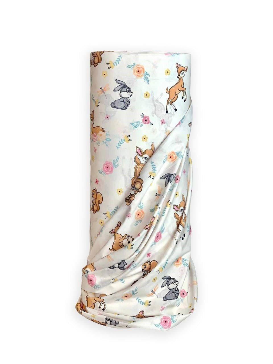 Ткань для постельного белья ранфорс лесные звери 240 см (11778 V-03)