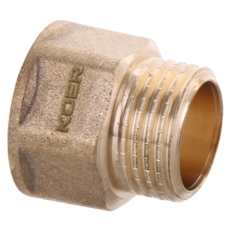 Подовжувач KOER KR3009 латунь внутрішня-зовнішня 1/2" (77228) Подовжувач KOER KR3009 латунь внутрішня-зовнішня 1/2" (77228)