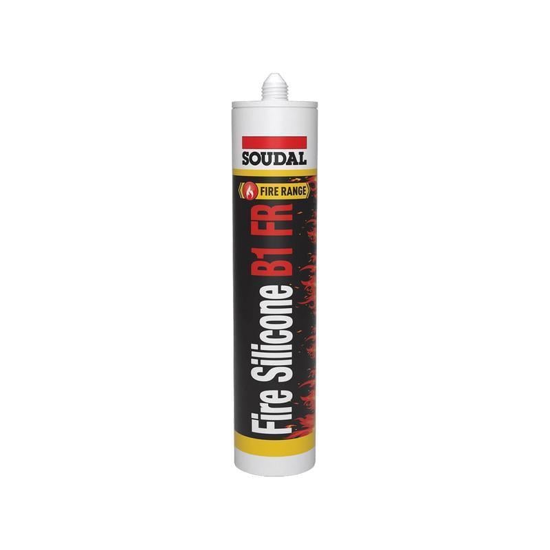 Герметик силіконовий SOUDAL Silicone B1 FR вогнестійкий 310 мл 3 шт. Сірий (00002000000003P001)