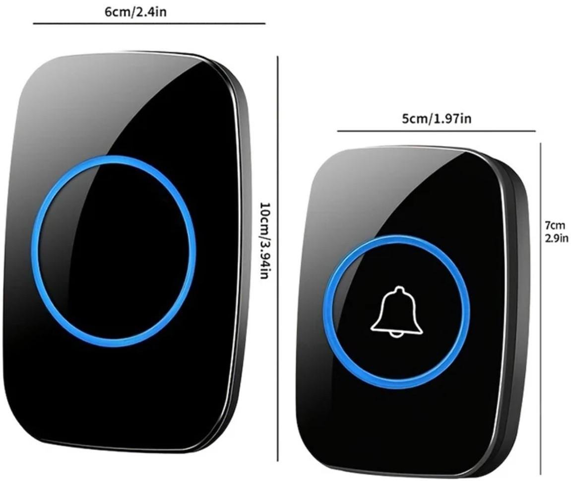 Дзвінок дверний бездротовий A10 на вхідні двері Black (2770937401) - фото 4 Дзвінок дверний бездротовий A10 на вхідні двері Black (2770937401) - фото 4