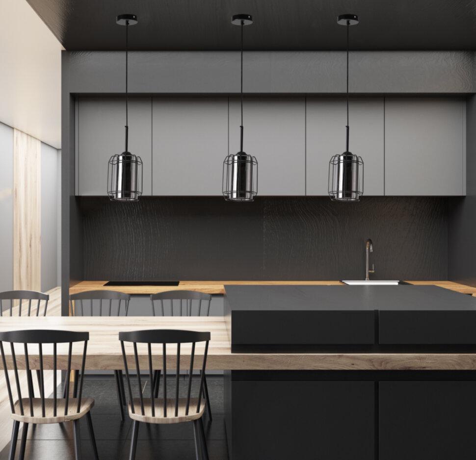 Люстра Candellux Jonera 15x110 см Чорний (31-08428) - фото 3