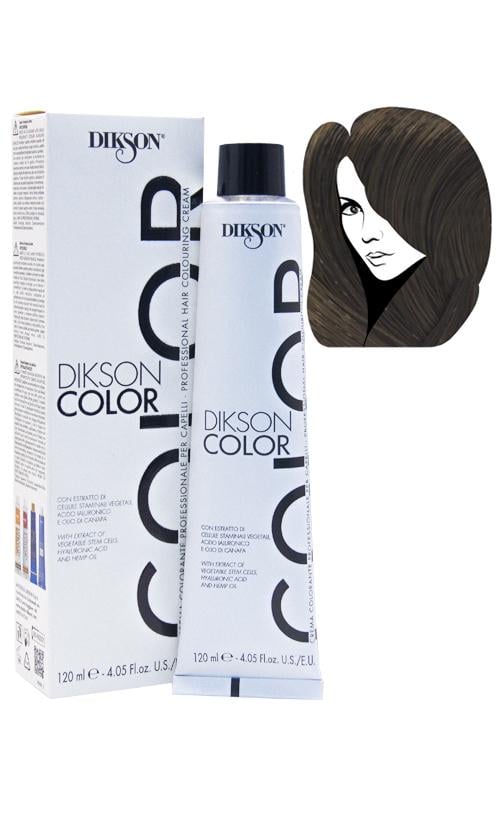 Фарба для волосся Dikson Professional Hair Colouring Cream 4,0 Світло-коричневий (1636)