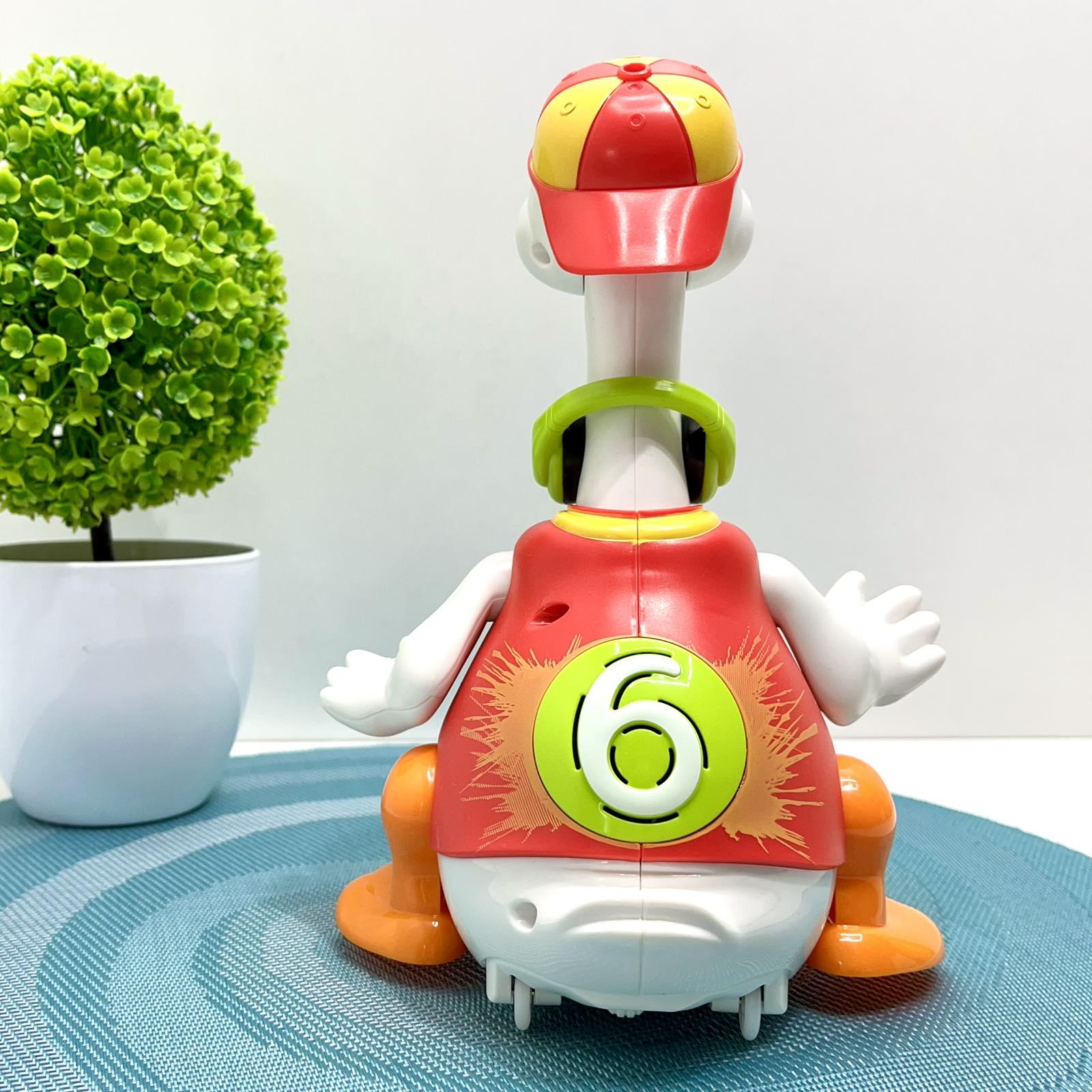 Музыкальная игрушка Hola Гусь хипхопер говорит по-английски/поет хип-хоп песни/подсветки/пляшет Красный (828) - фото 2 Музыкальная игрушка Hola Гусь хипхопер говорит по-английски/поет хип-хоп песни/подсветки/пляшет Красный (828) - фото 2