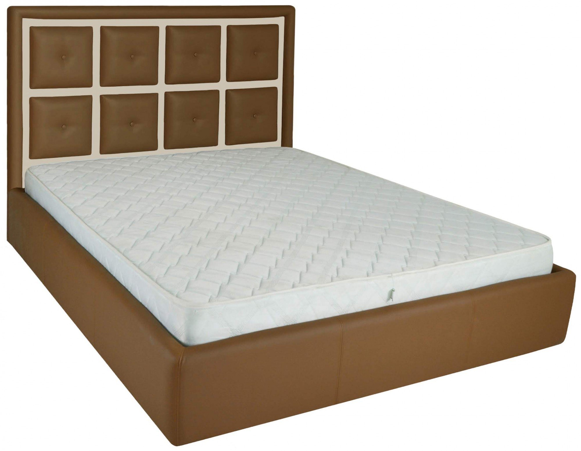 Ліжко з підйомним механізмом двоспальне Windsor Comfort Флай 2213/2207 160х200 см Коричнево-бежевий