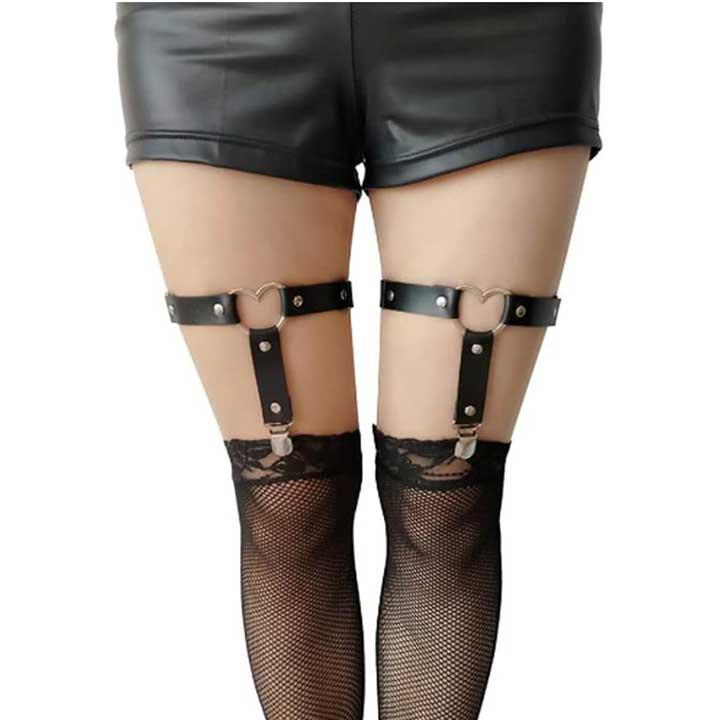 Підв'язки для панчіх на ноги із серцем 2 шт. (K001133) - фото 4