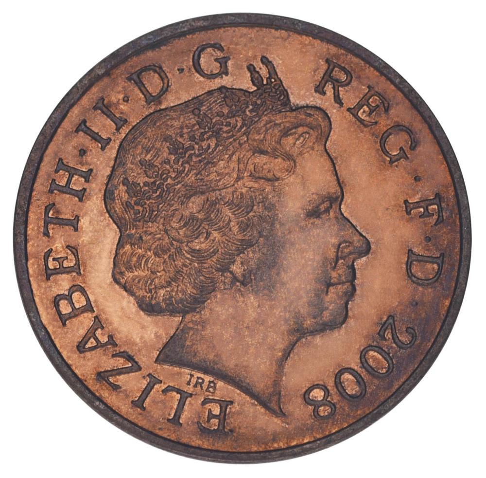 Коллекционная монета Великобритания 1 пенни 2008 F-VF (М19420)