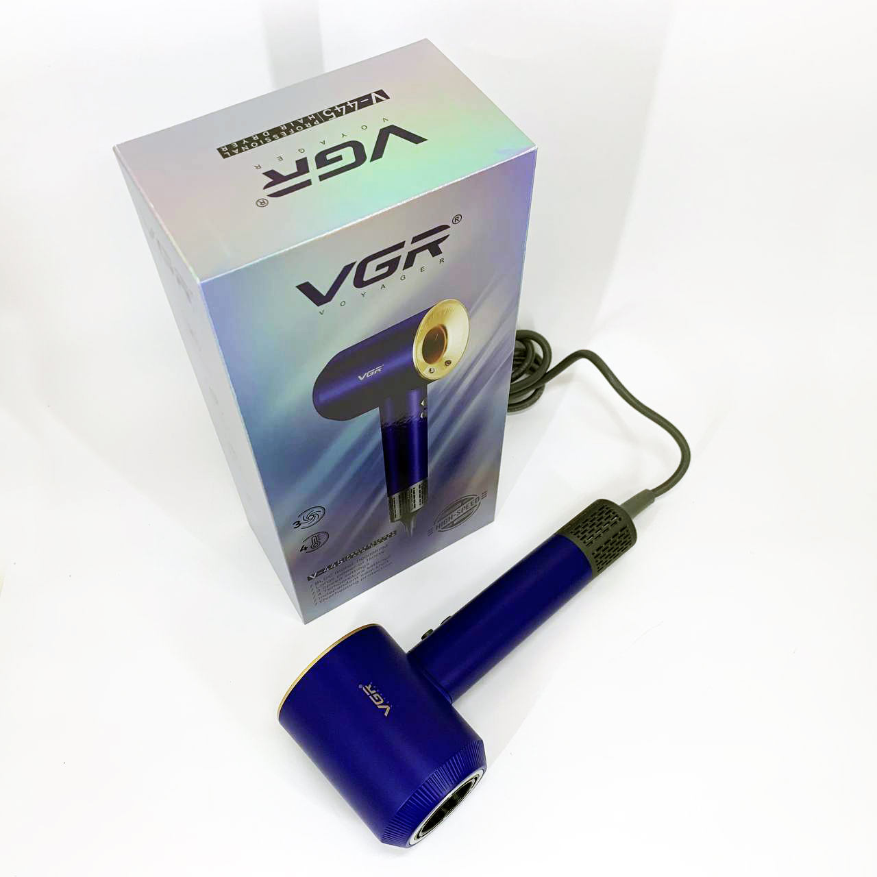 Фен для волосся VGR V-445 Синій - фото 3 Фен для волосся VGR V-445 Синій - фото 3