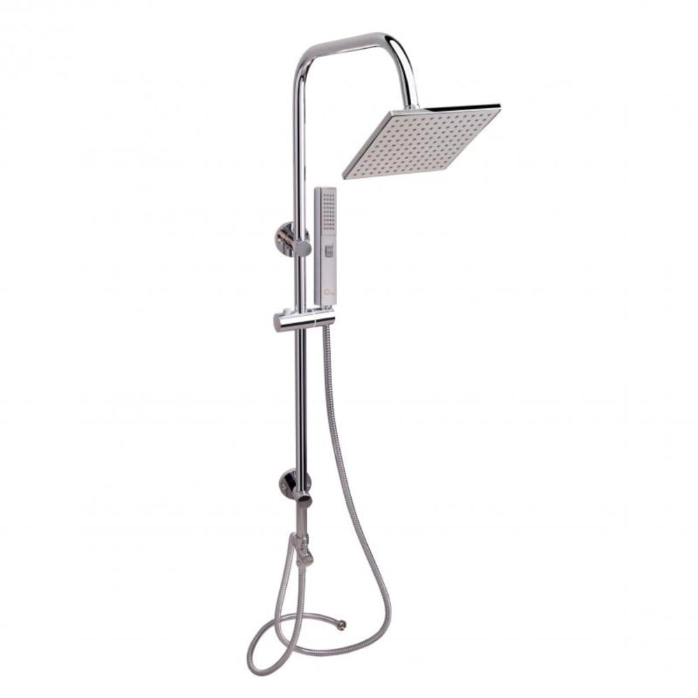 Душова стійка Q-tap Plava з виливом латунь Хром (SD00023036)