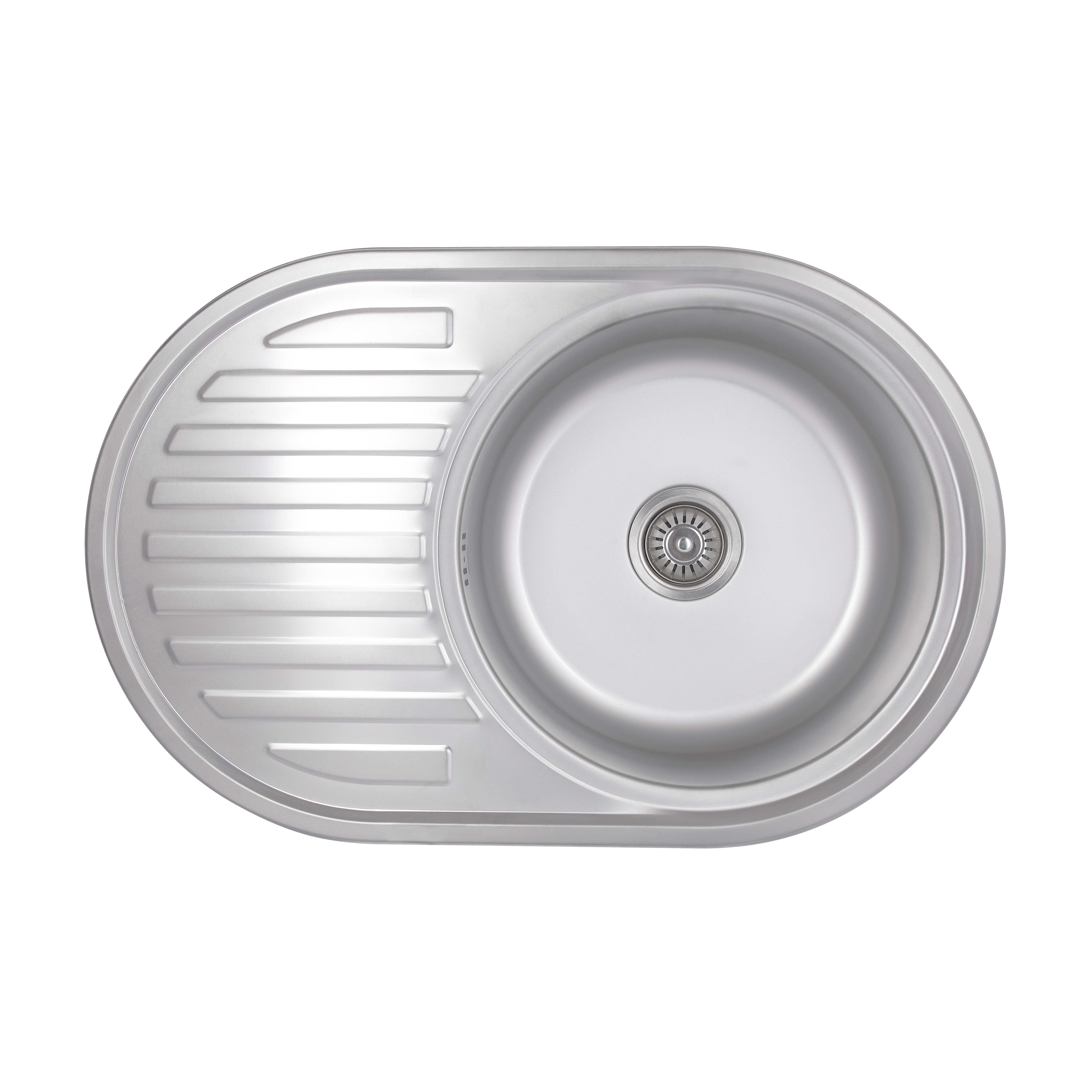 Мойка для кухни Brinex 7750 0,8 мм Satin (BRIN7750SAT08)
