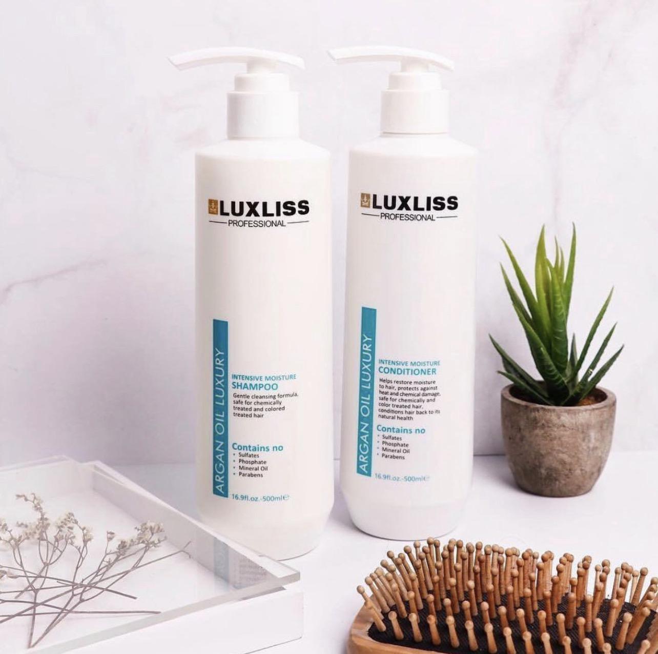 Набір шампунь та кондиціонер аргановий Luxliss по 500 мл